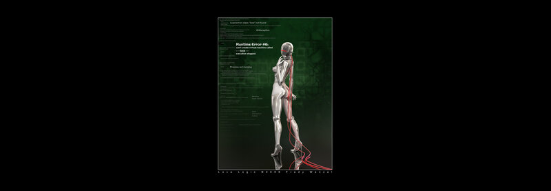 robot with error code