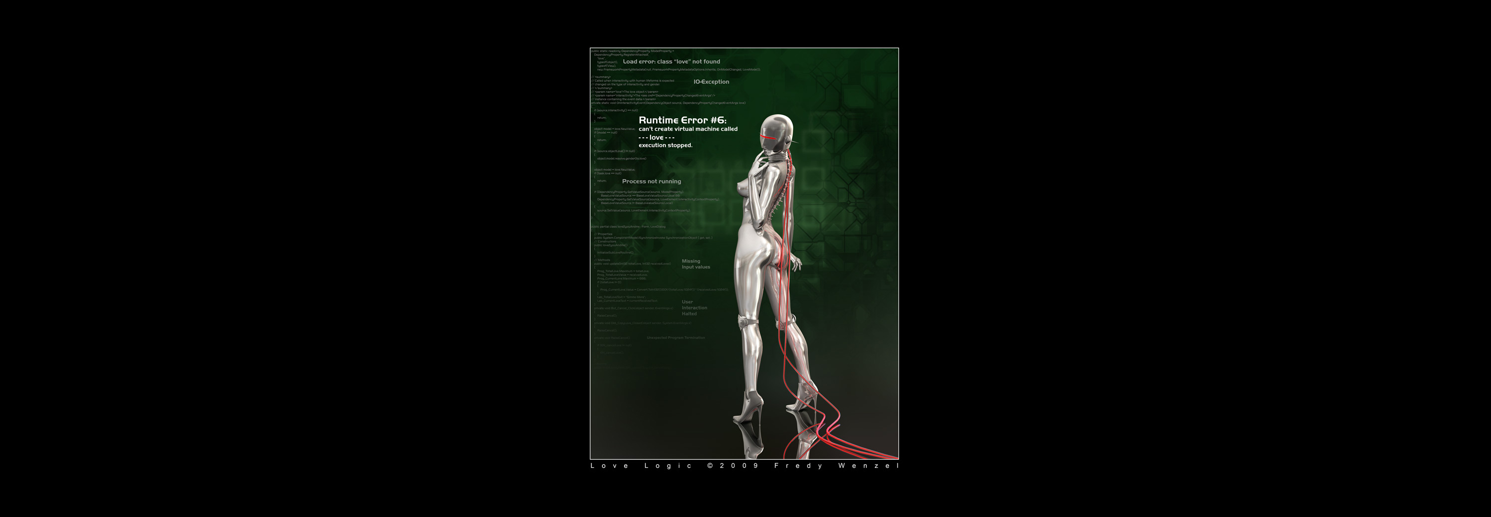robot with error code