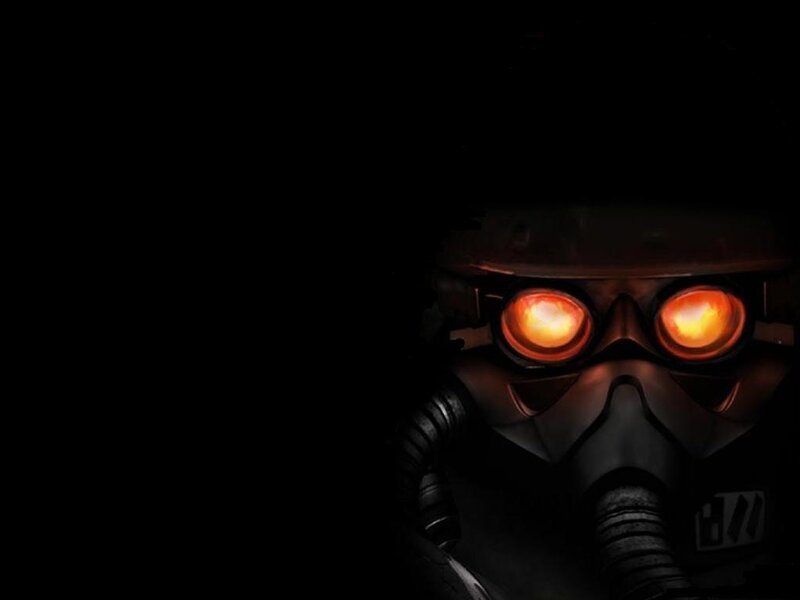 robot with glowing eyes