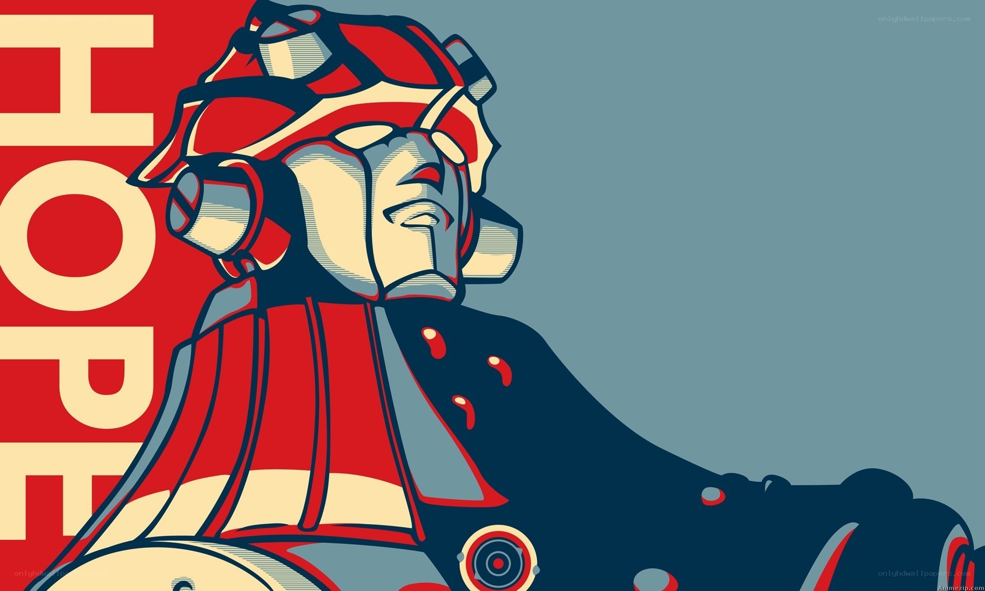 robot with hope text