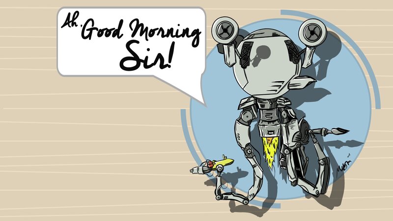 Robot with Jetpack