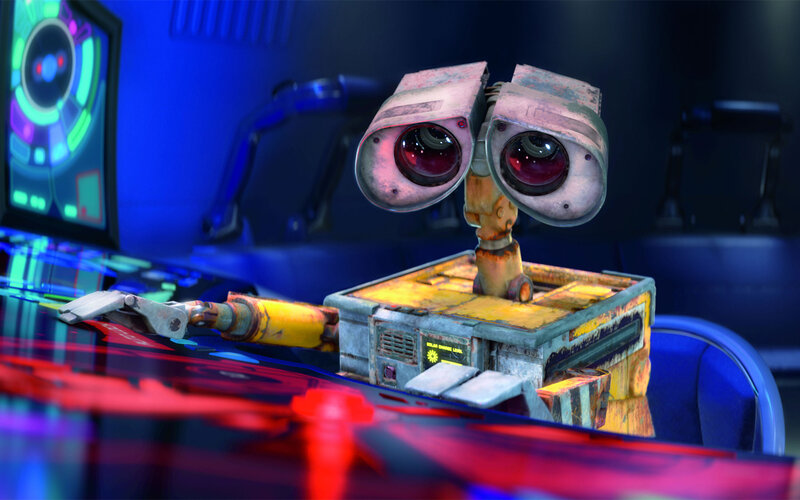 Robot with Large Eyes — Blue