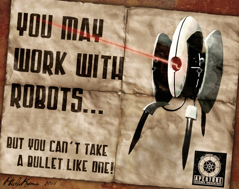 Robot with Laser Beam