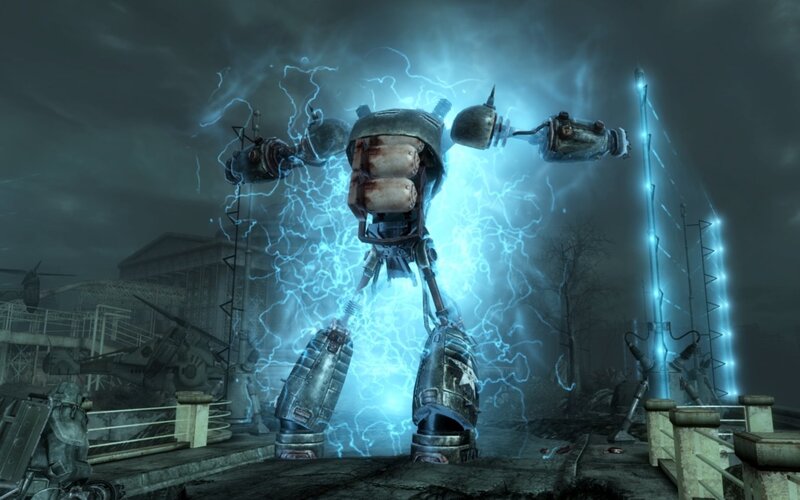 robot with lightning powers