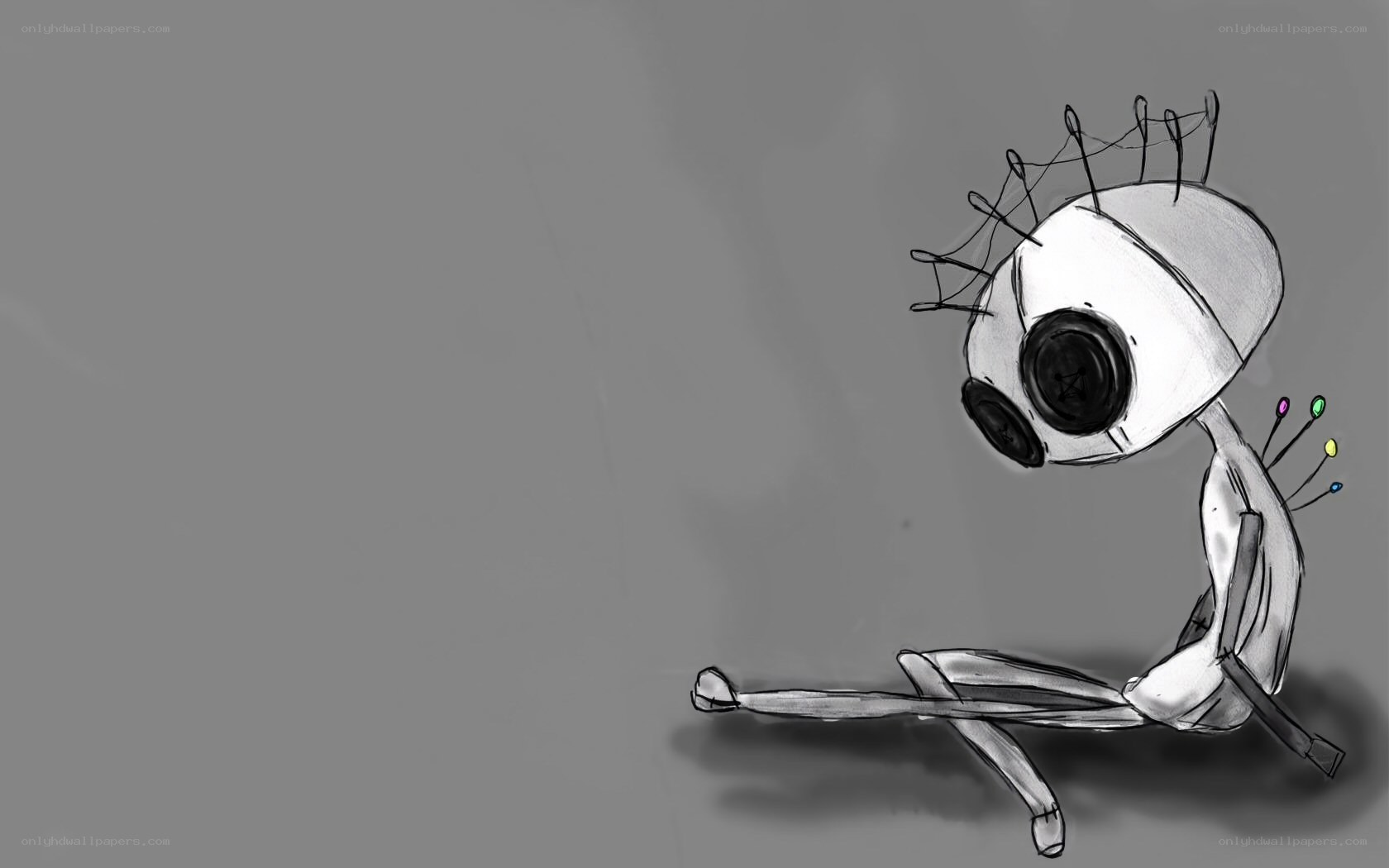 robot with pins