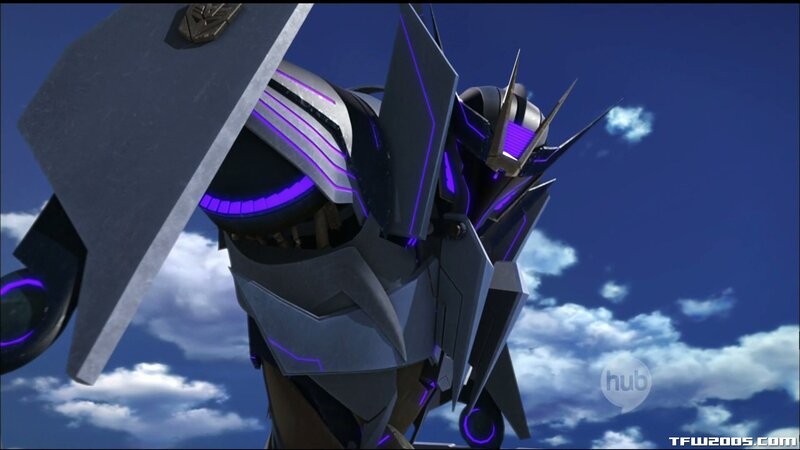 Robot with Purple Lights