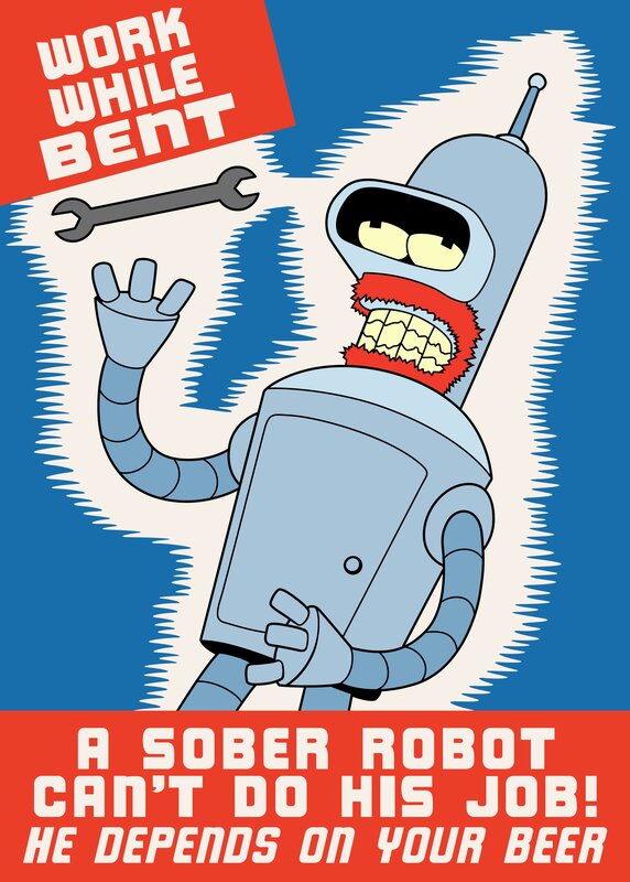 Robot with Red Beard