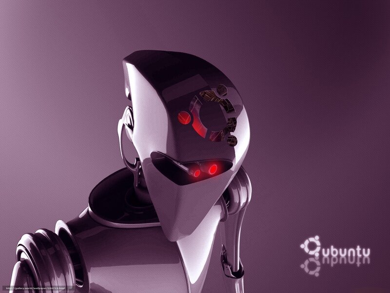 Robot with Red Eyes — Purple