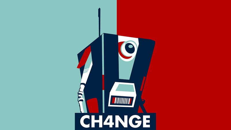 Robot with Single Eye
