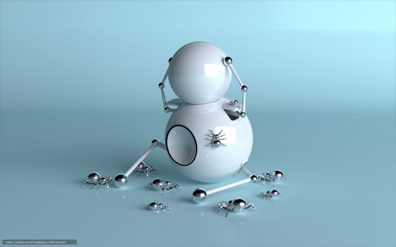 robot with spider minions