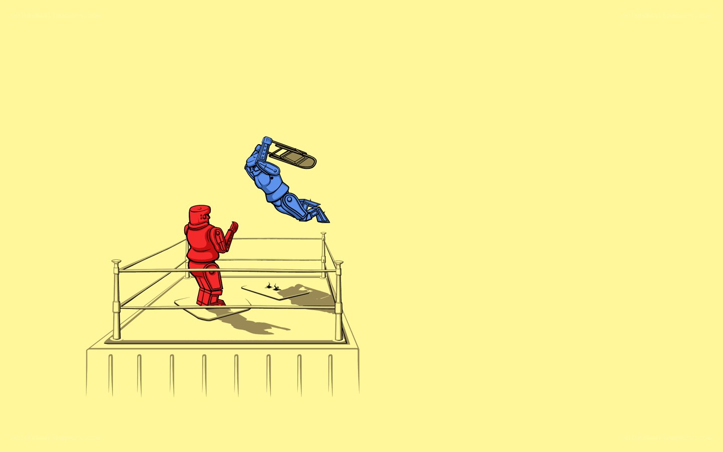 Robot wrestling match