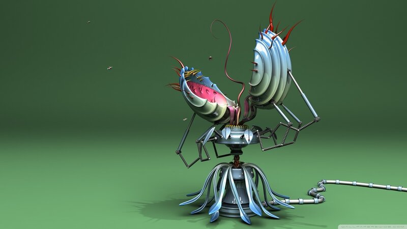 robotic alien creature