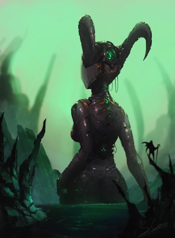 Robotic Alien Figure