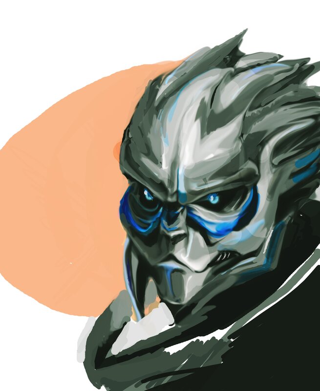 Robotic Alien Head