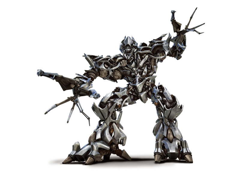 Robotic Alien Warrior — Silver