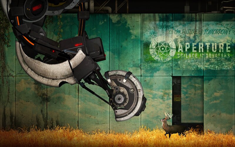 Robotic Arm and Deer — Green