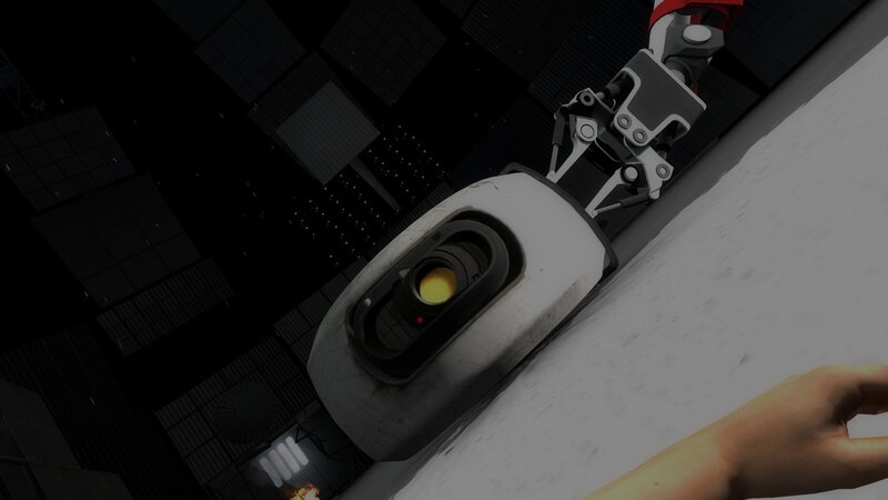 robotic arm in dark facility