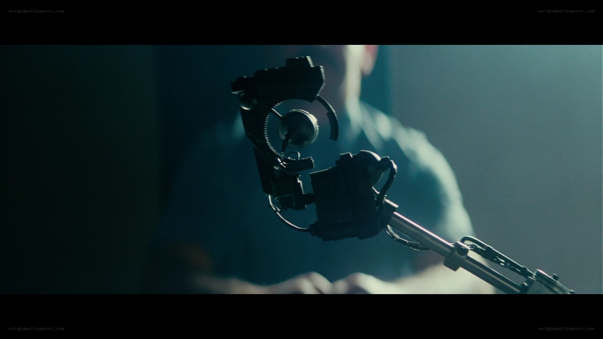 robotic arm in dim light
