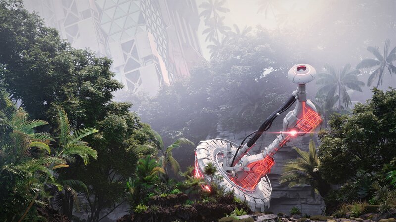 Robotic Arm in Jungle