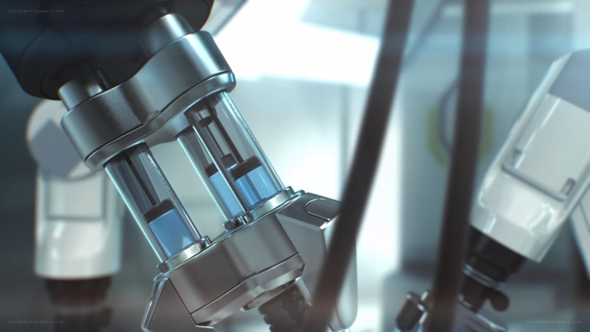 robotic arm in lab