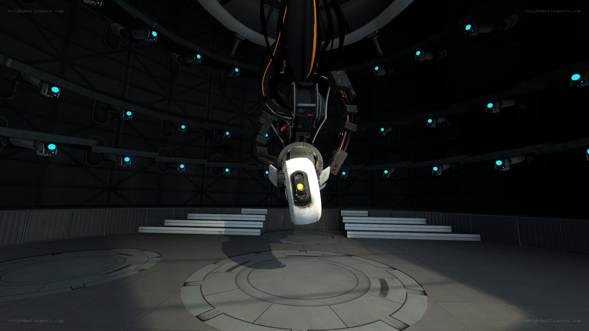 robotic arm in testing chamber