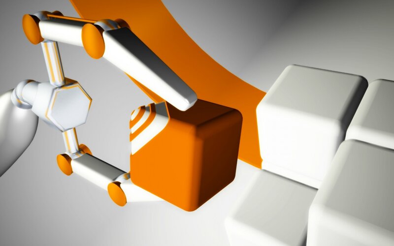 Robotic Arm Moving Block