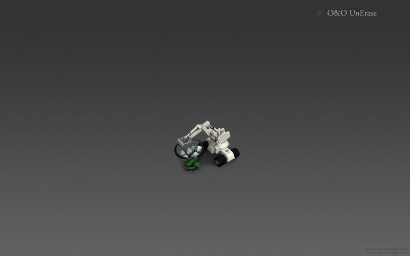 robotic arm with trash bin