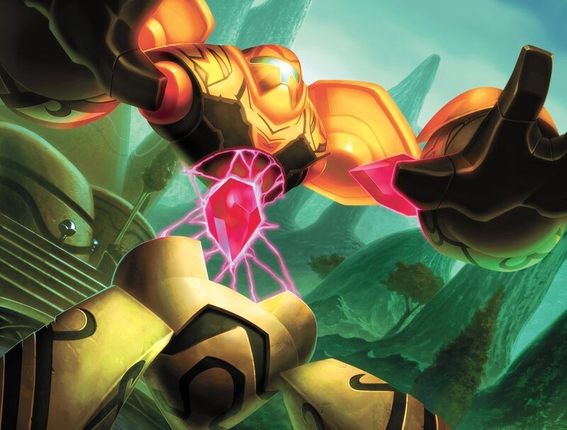 Robotic Arms Holding Gem