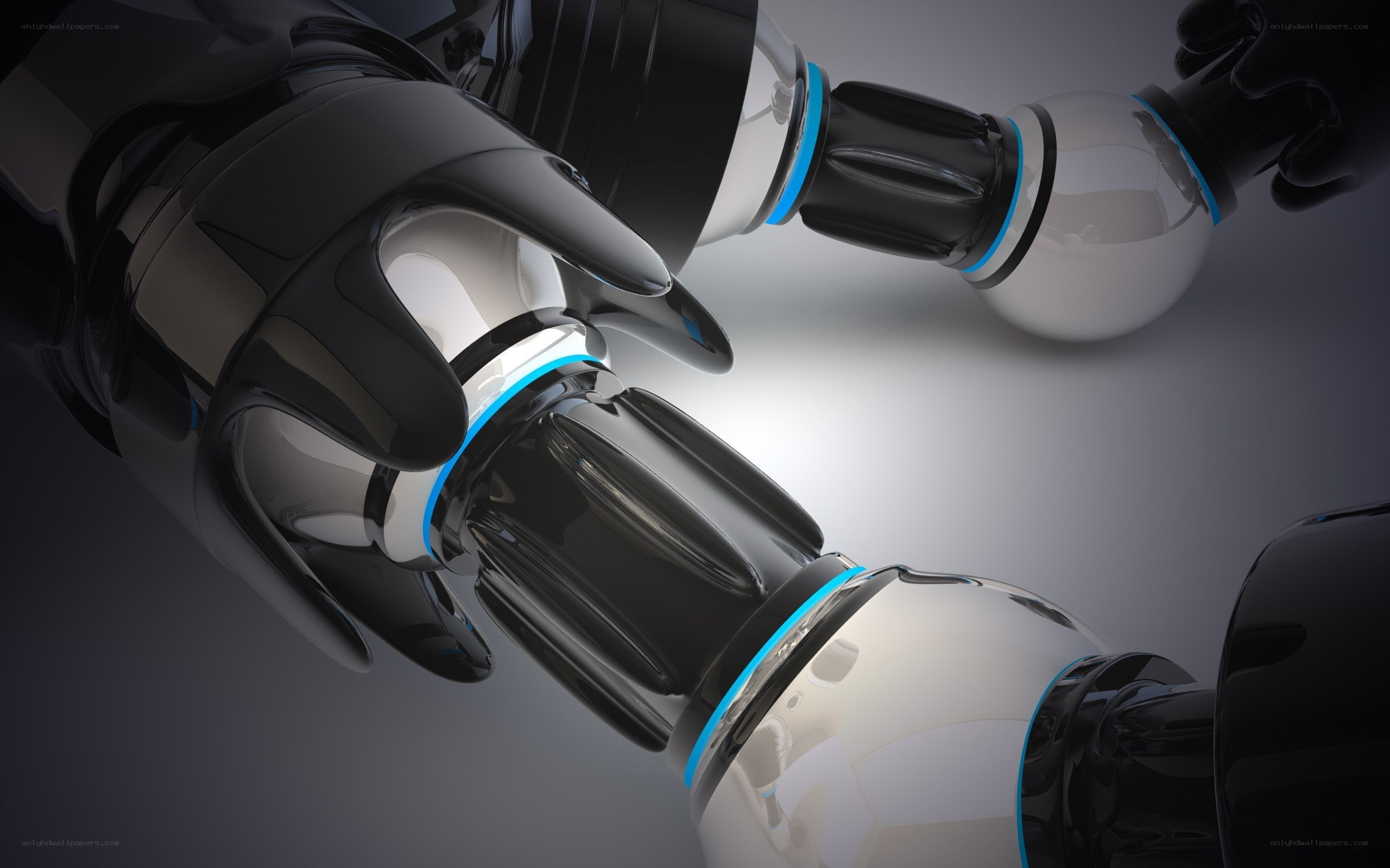 robotic arms interacting