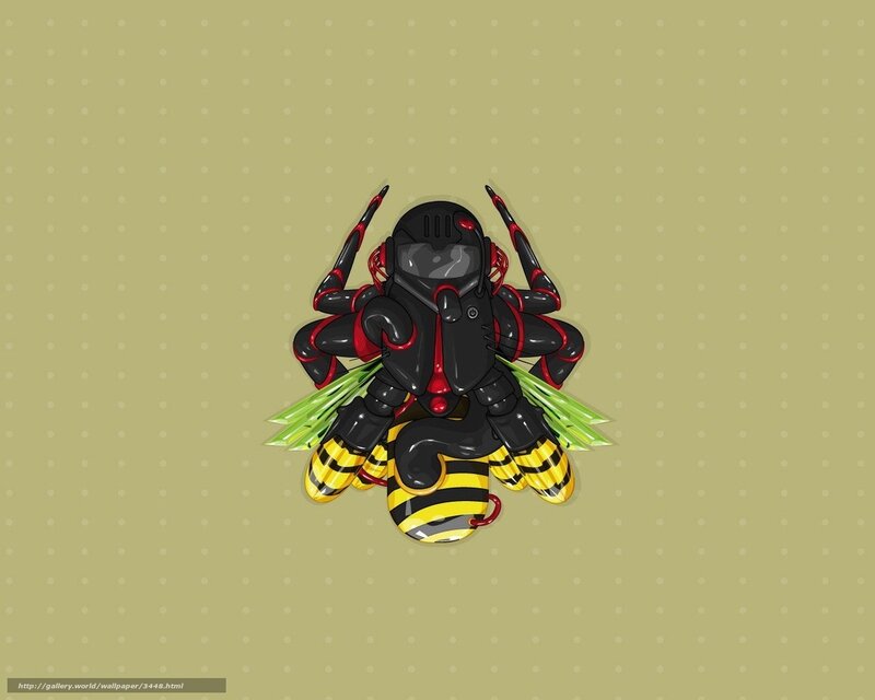 robotic bee character