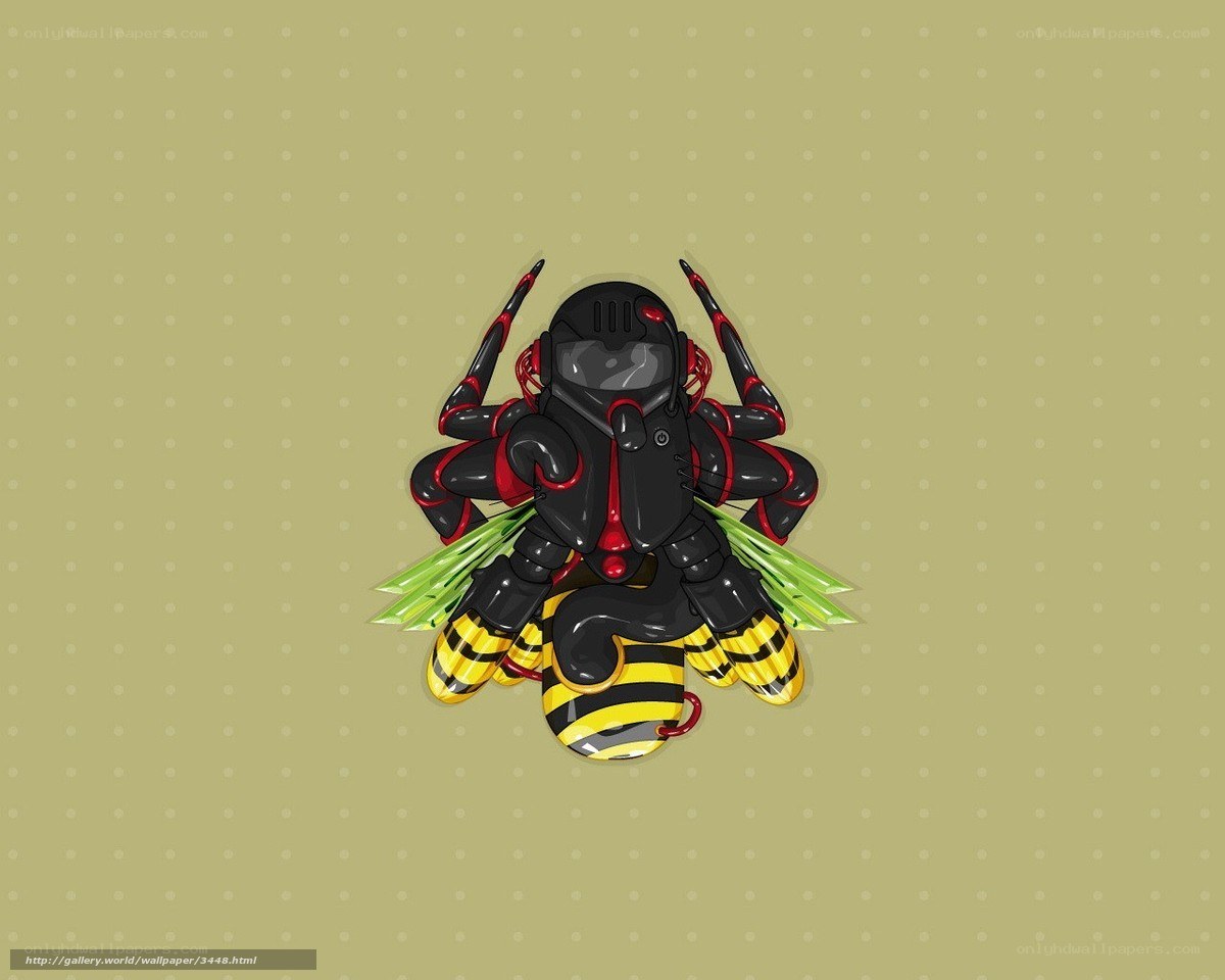 robotic bee character