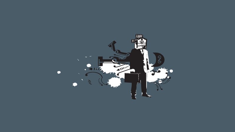 robotic businessman illustration