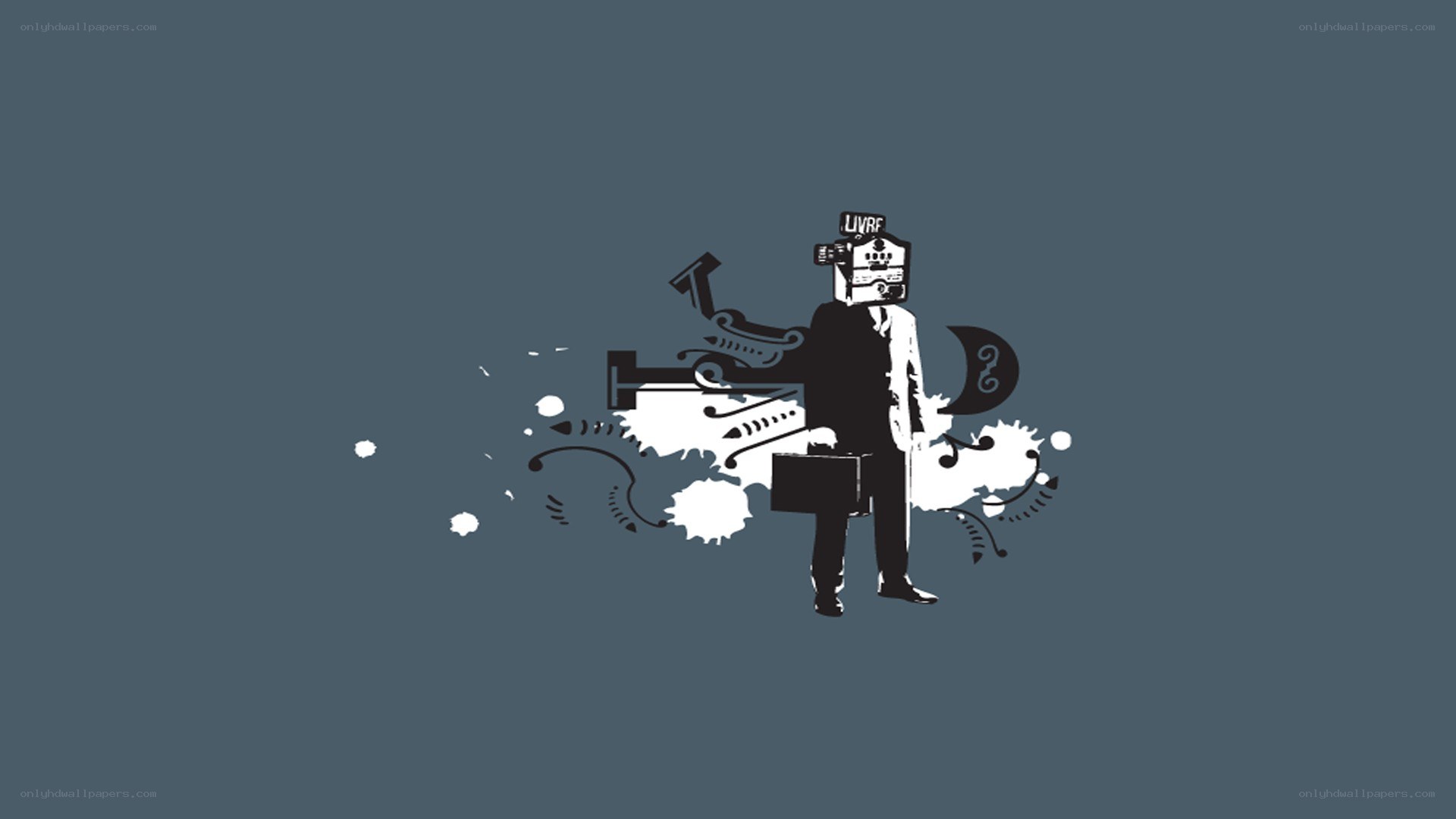 robotic businessman illustration