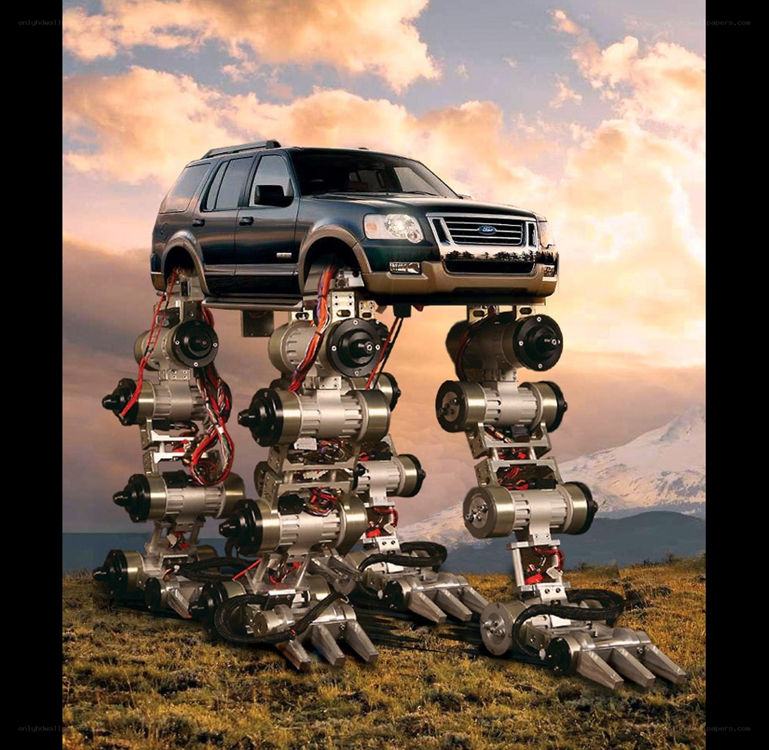 robotic car on legs