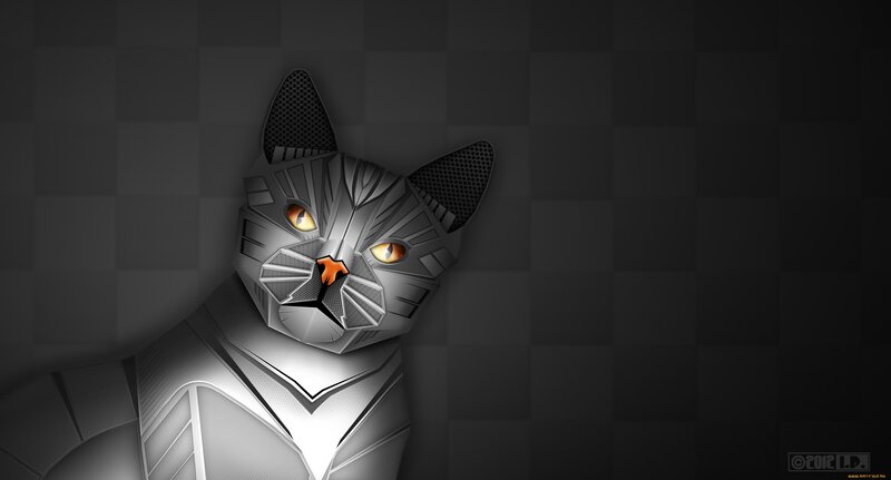 Robotic Cat Head