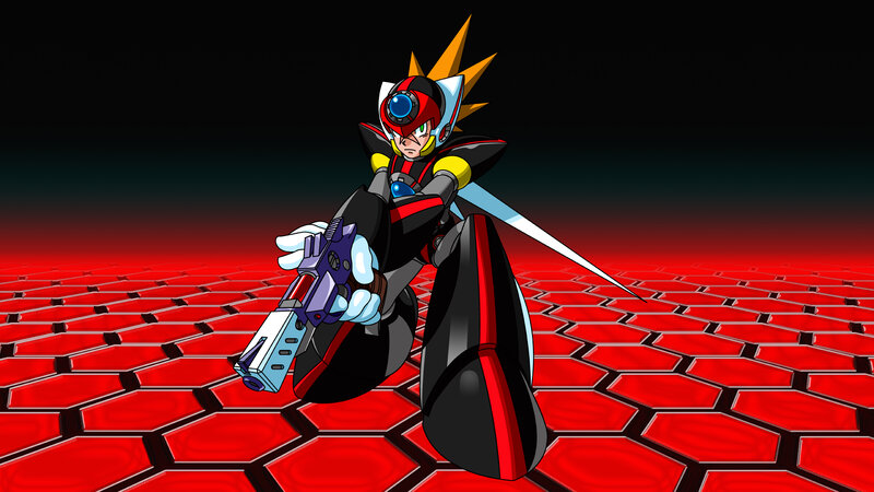 Robotic Character Holding Gun — Red