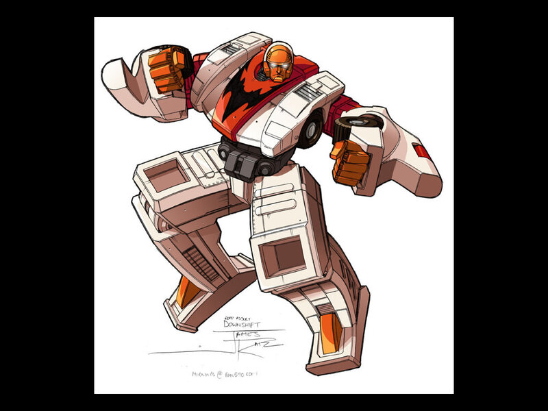 Robotic Character in Action Pose