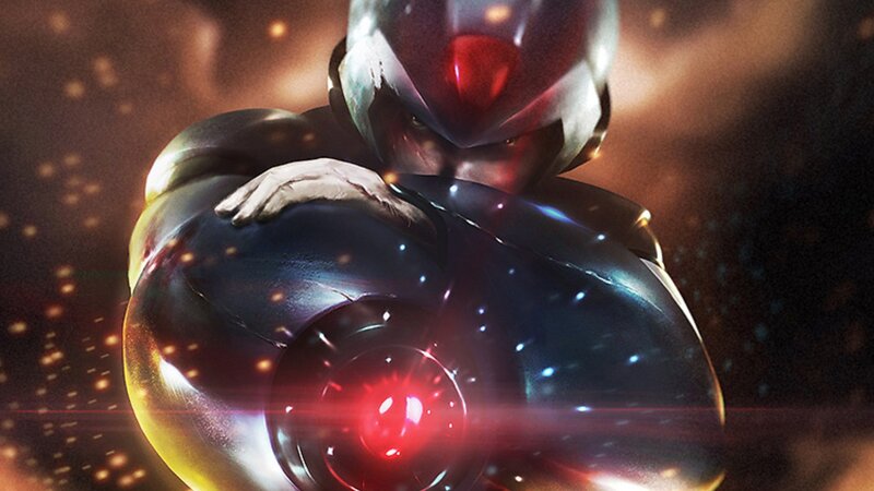 Robotic Character in Armor — Black, Dramatic