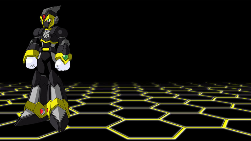 Robotic Character Standing — Black