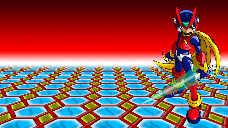 Robotic Character Standing — Red