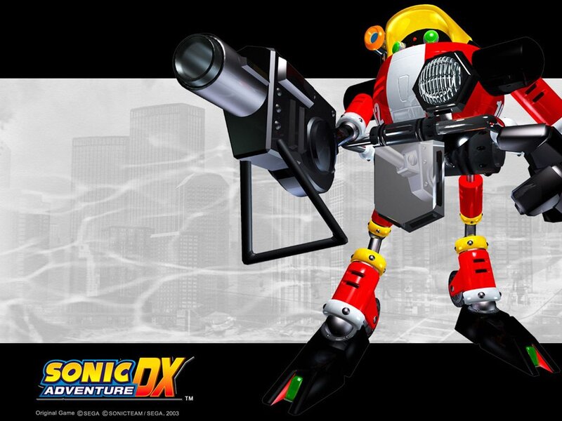 Robotic Character with Cannon — Red