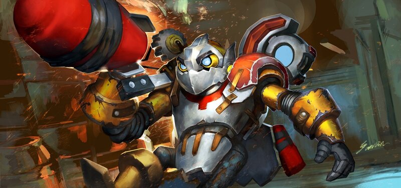 Robotic Character with Hammer