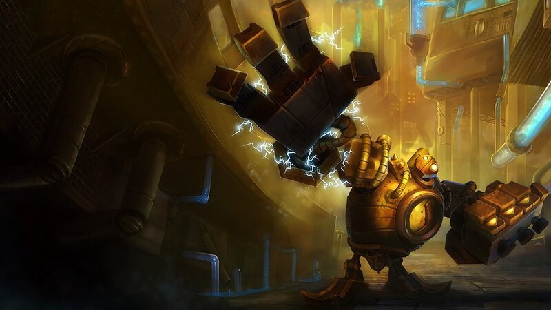 Robotic Character with Lightning — Yellow
