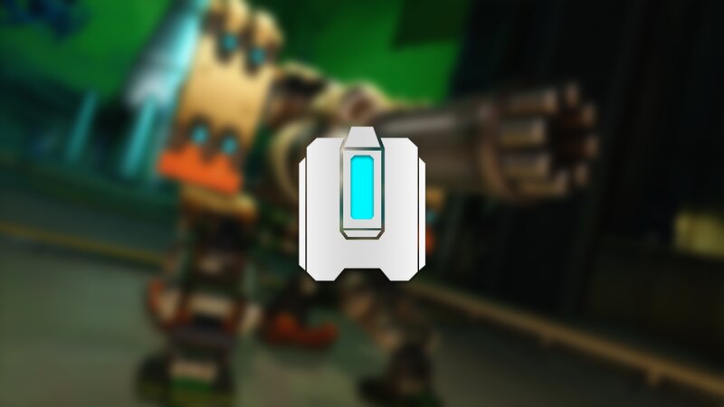 Robotic Character with Weapon — Green, Action
