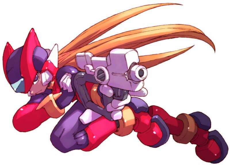 Robotic Character with Weapon — Red