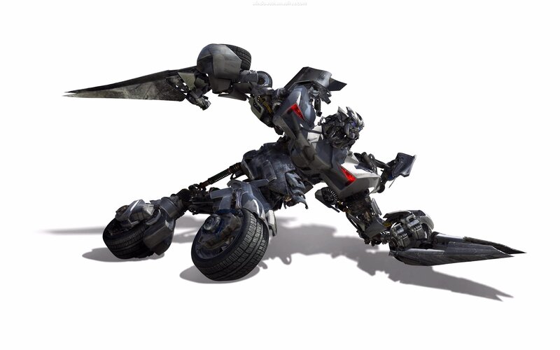 Robotic Character with Wings — Gray