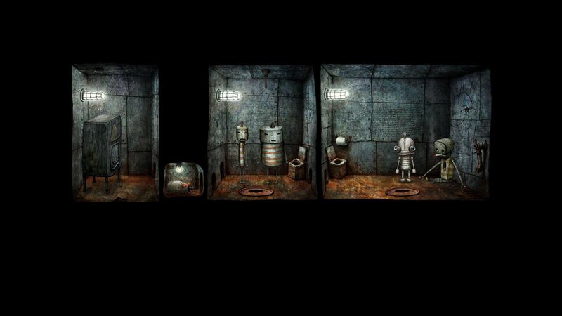 robotic characters in a cell