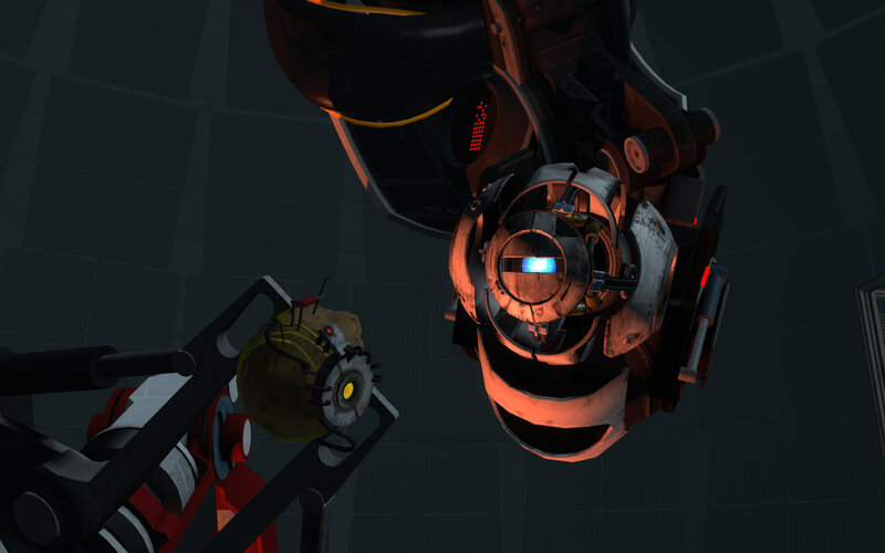 robotic characters in a lab