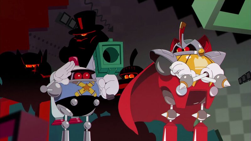 Robotic Characters in Dark Room — Black, Dramatic