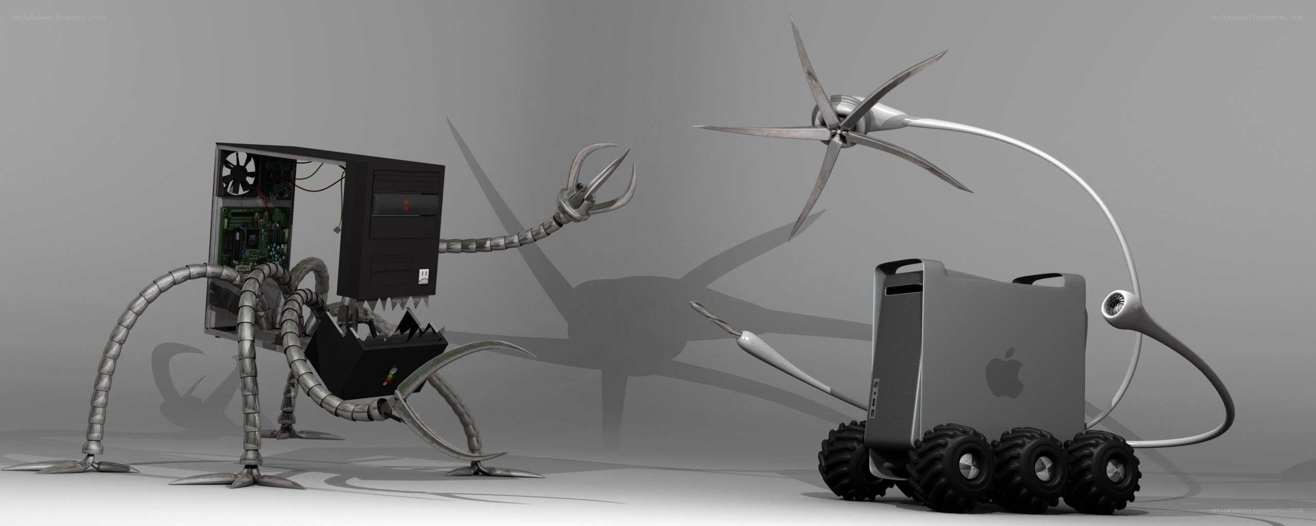 Robotic computer monsters